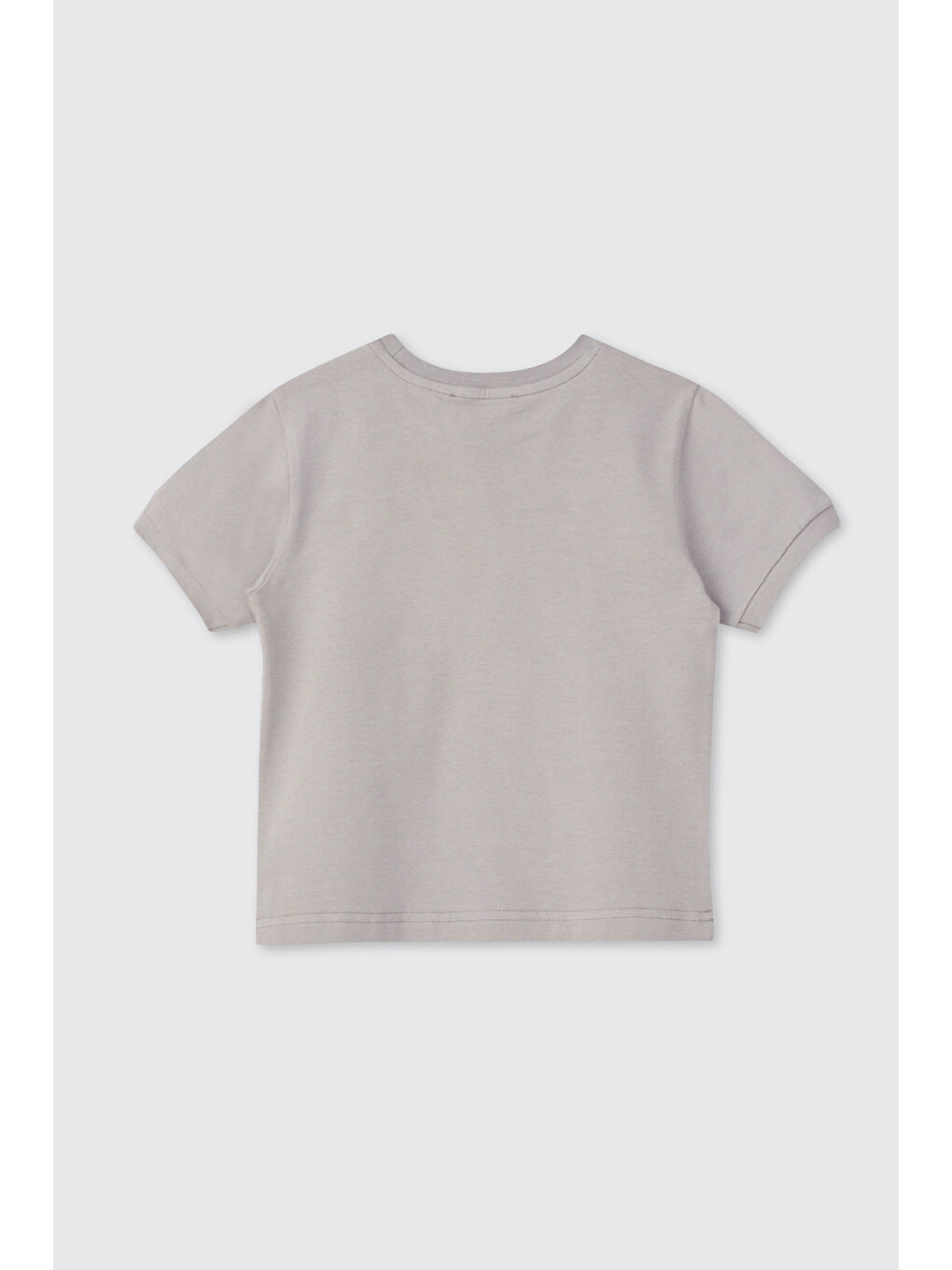 Erkek Bebek Baskılı Gri Tişört-1