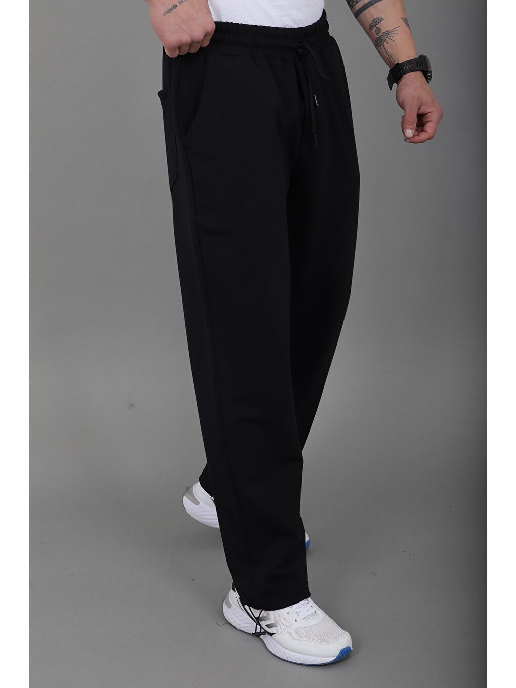 Lacivert Düz 2 İp Baggy Eşofman Altı SPR_70135