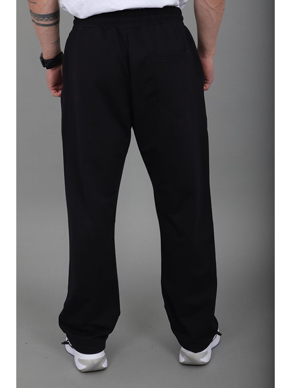 Lacivert Düz 2 İp Baggy Eşofman Altı SPR_70135-4