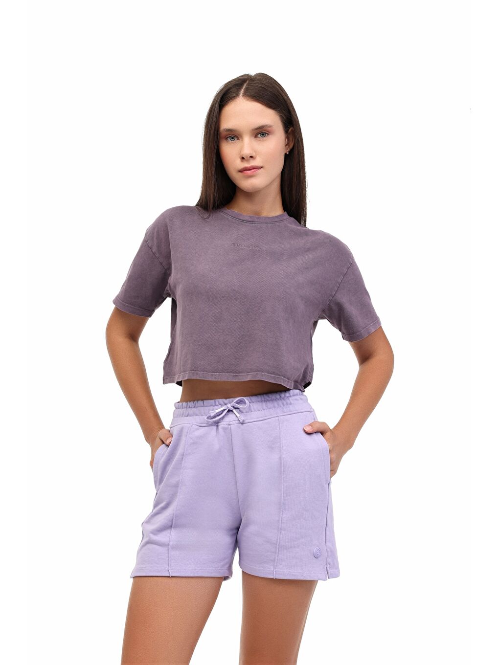 WL PERLA 11SS170 5FX Mor Kadın Kısa Kol T-Shirt