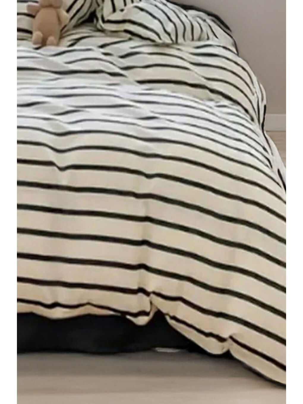 Kolay Ütülenir Nevresim Takımı Tek Kişilik Funny Siyah-1