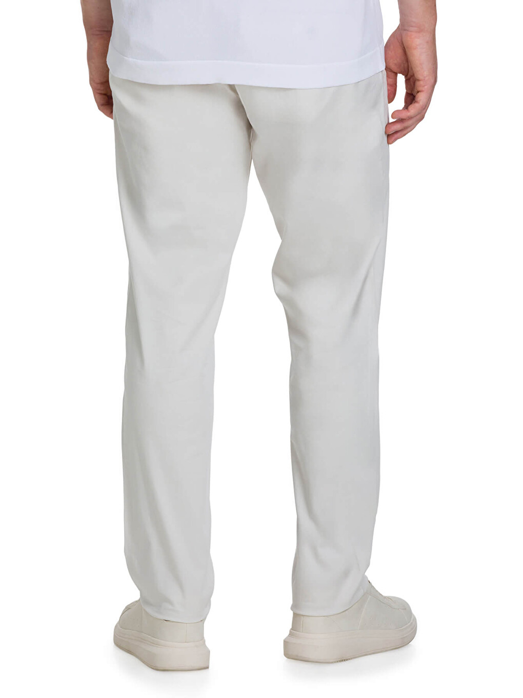 Bej Taş Regular Fit Yandan Cep Pamuklu Pantolon-4