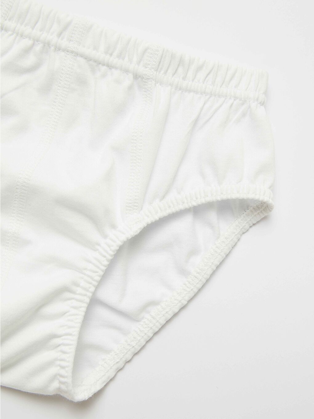 Erkek Çocuk Beyaz Organik Pamuk Penye Külot 6'lı Paket-2
