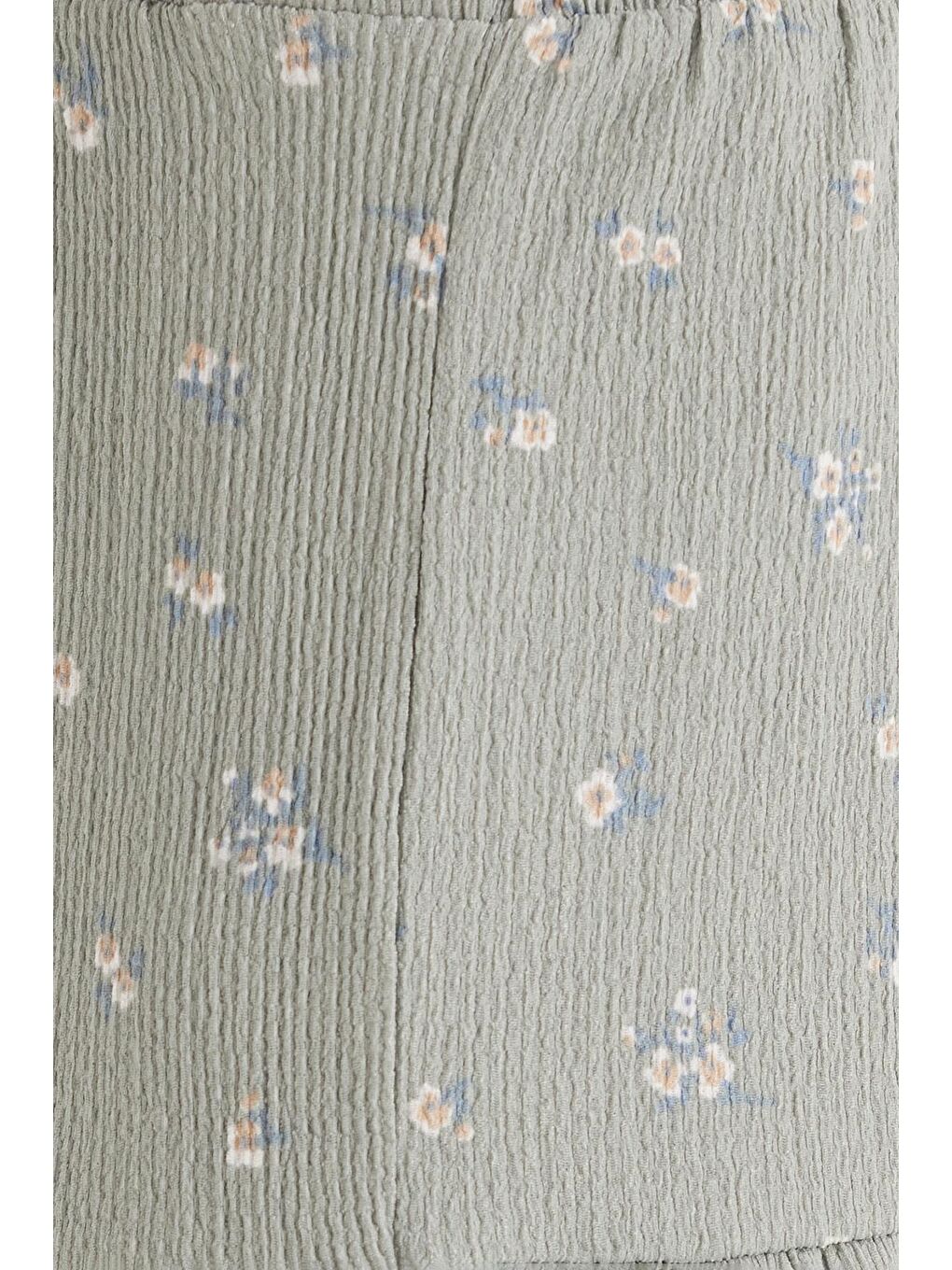 Karışık Kadın Standart Fit Beli Lastikli Baskılı Midi Boy Etek-5