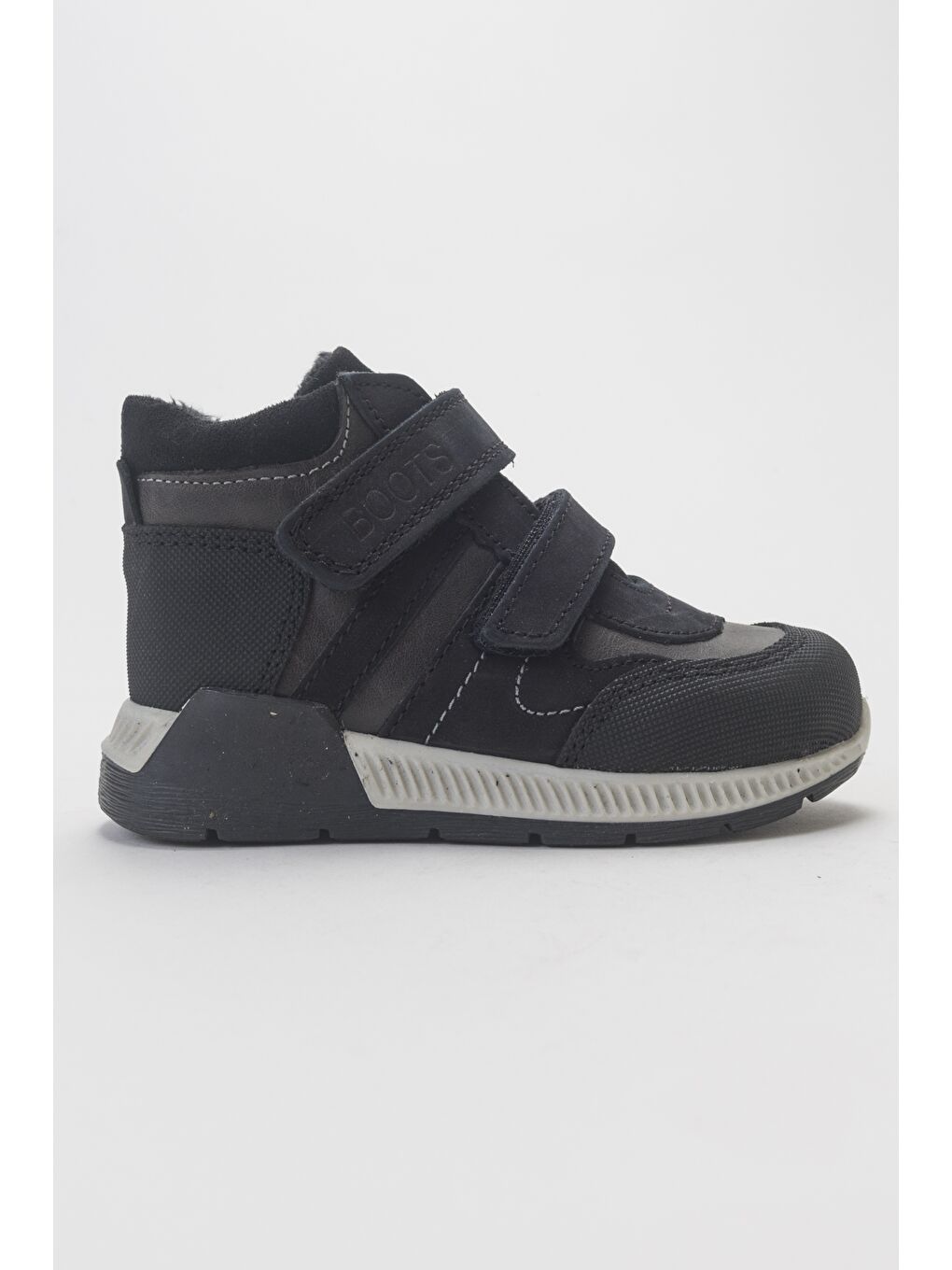 Erkek Çocuk Siyah Hakiki Deri Suya Dayanıklı Anatomik İlk Adım Bot-3