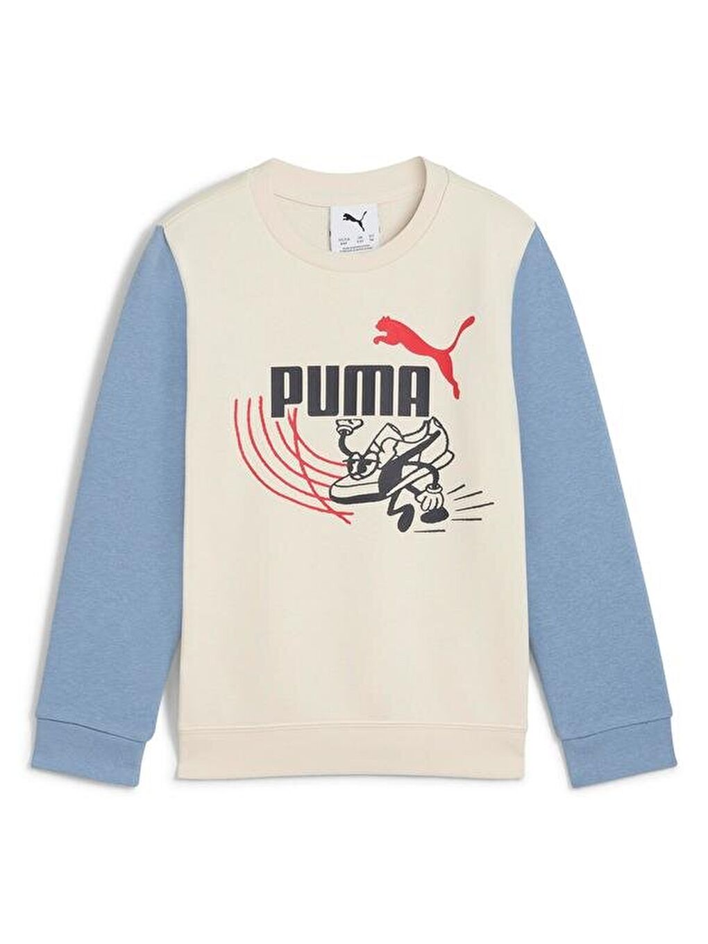 Karışık Little Runners Crew Çocuk Bisiklet Yaka Sweatshirt
