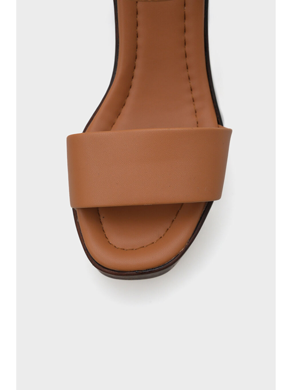 Kahverengi Dolores Platform Tek Bantlı Kadın Sandalet-2