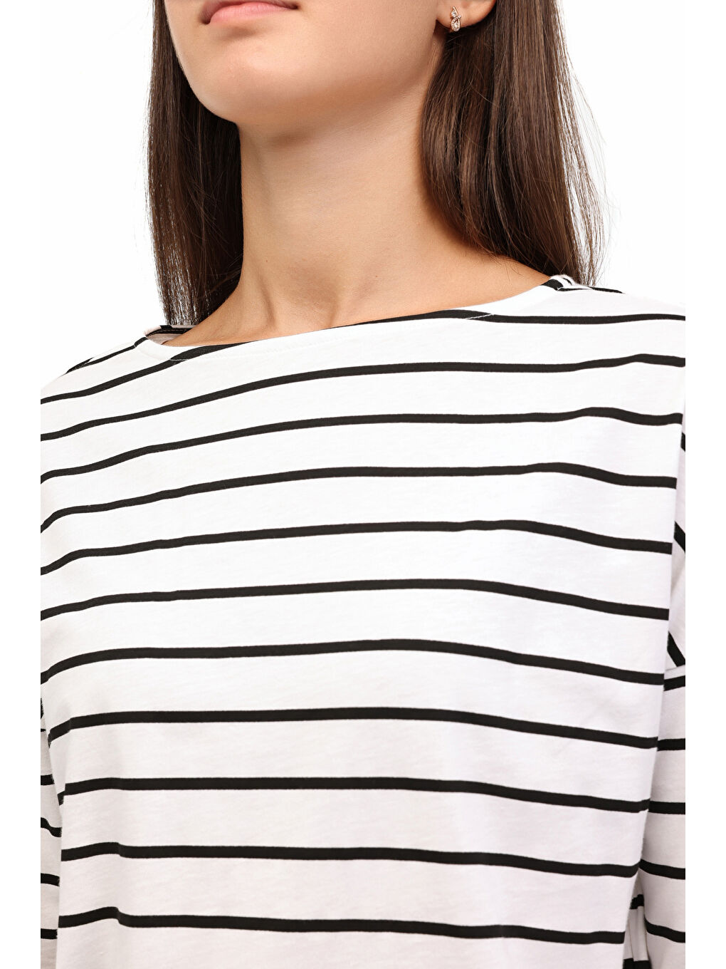 Bej WB 14BERRA 5PR Ekru Kadın Uzun Kol T-Shirt-3