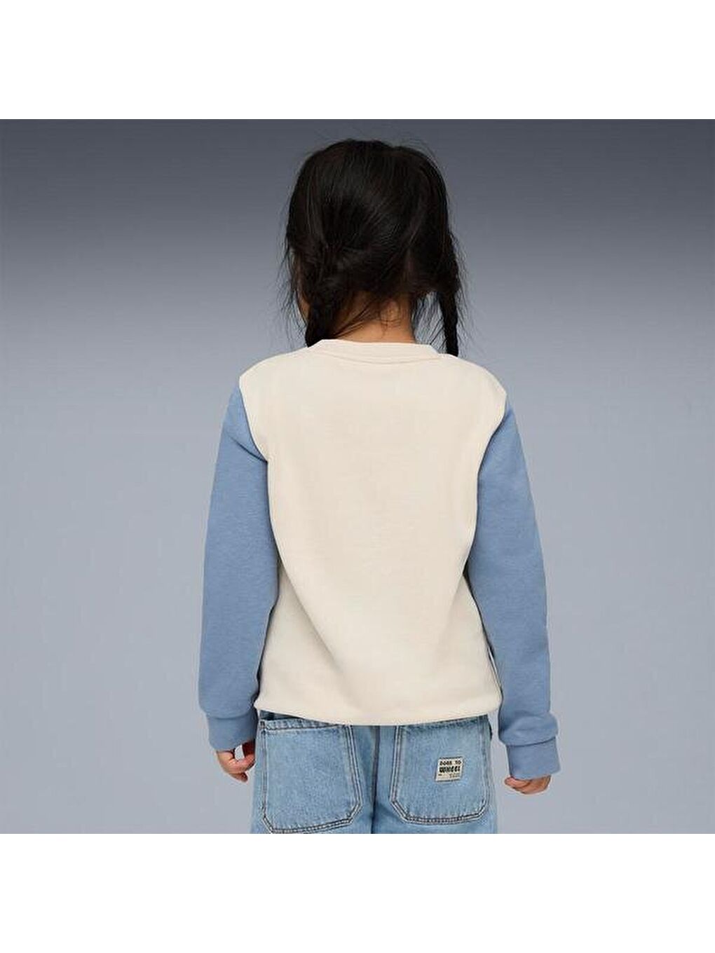 Karışık Little Runners Crew Çocuk Bisiklet Yaka Sweatshirt-4