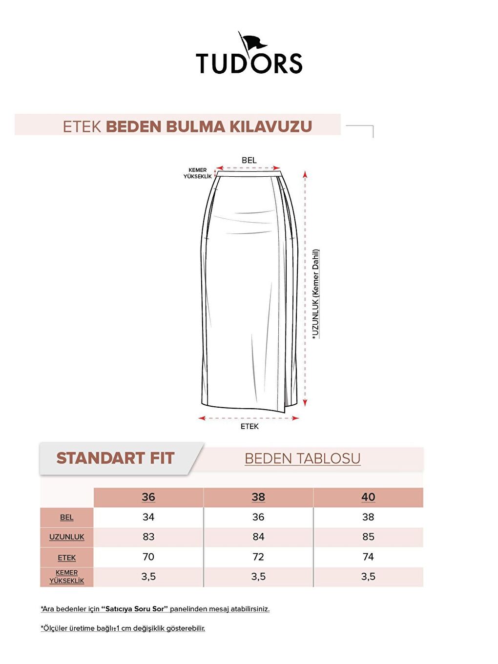 Karışık Kadın Standart Fit Düğmeli Viskon Lastikli Baskılı Midi Boy Etek-5