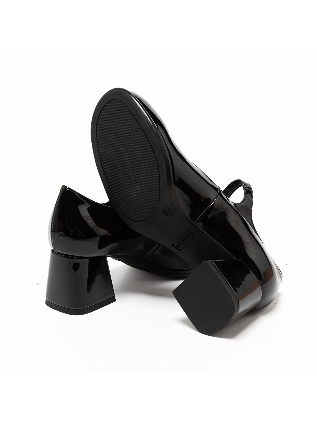 Siyah Kadın Topuklu / Stiletto 204919 4919 Vernice Nera-4