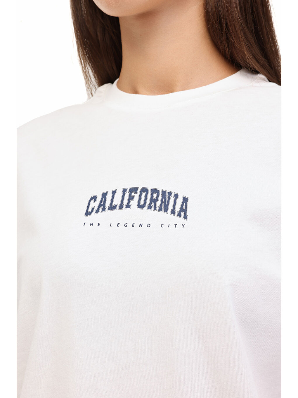 Bej WL 11BUD BTS-K16 5PR Ekru Kadın Kısa Kol T-Shirt-3