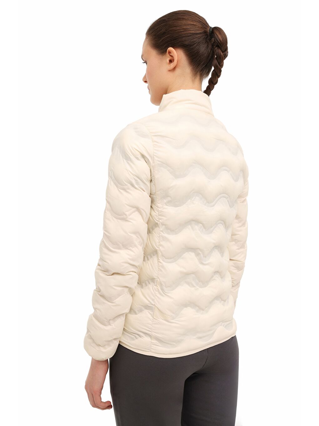 Bej WL 1STAR 5PR Ekru Kadın İnce Mont-1