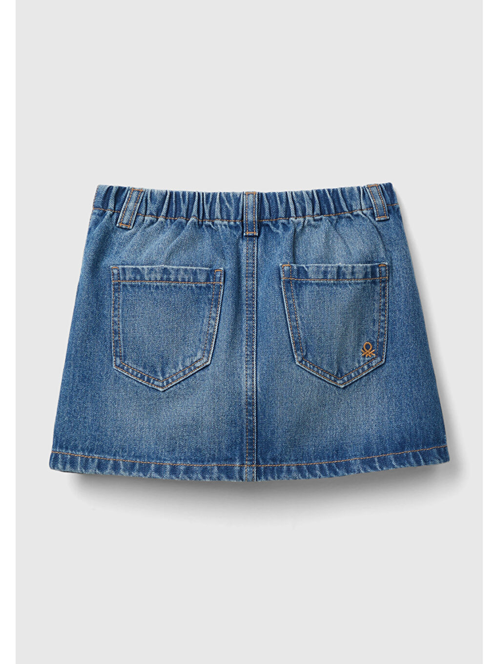 Mavi Kız Çocuk Denim Kısa Etek-1