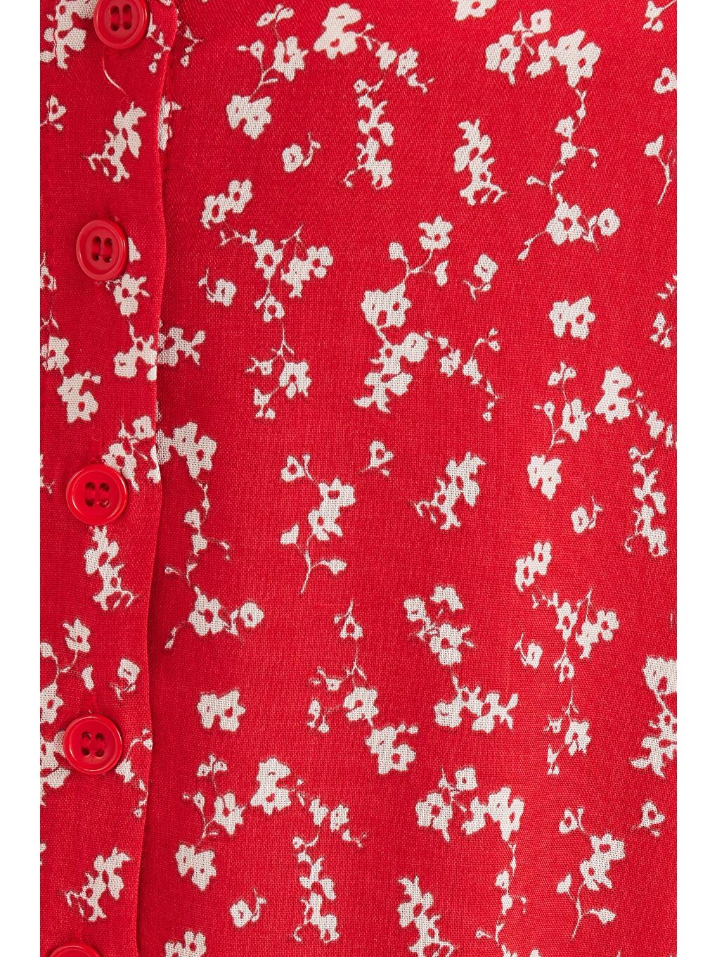 Karışık Kadın Standart Fit Düğmeli Viskon Lastikli Baskılı Midi Boy Etek-5