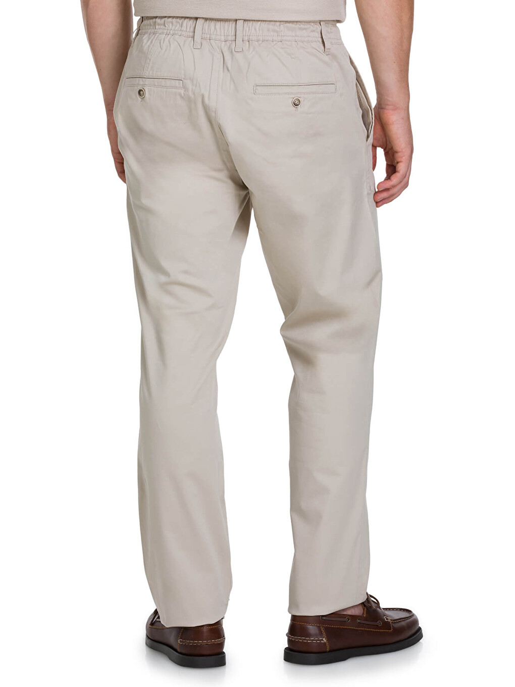 Bej Regular Fit Yandan Cep Pamuklu Pantolon-3