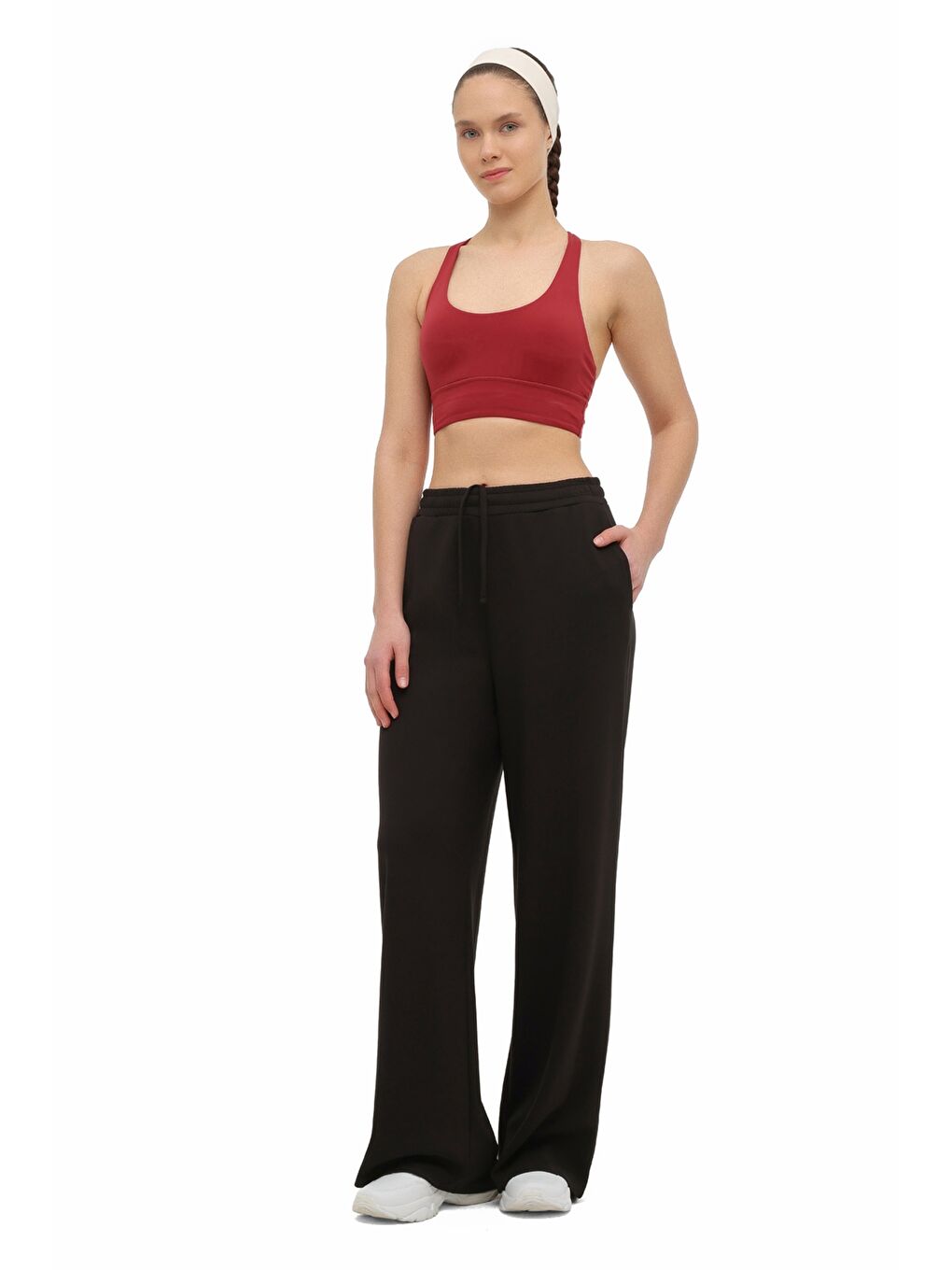 WB 22FLER  6FX Siyah Kadın Eşofman Altı-2