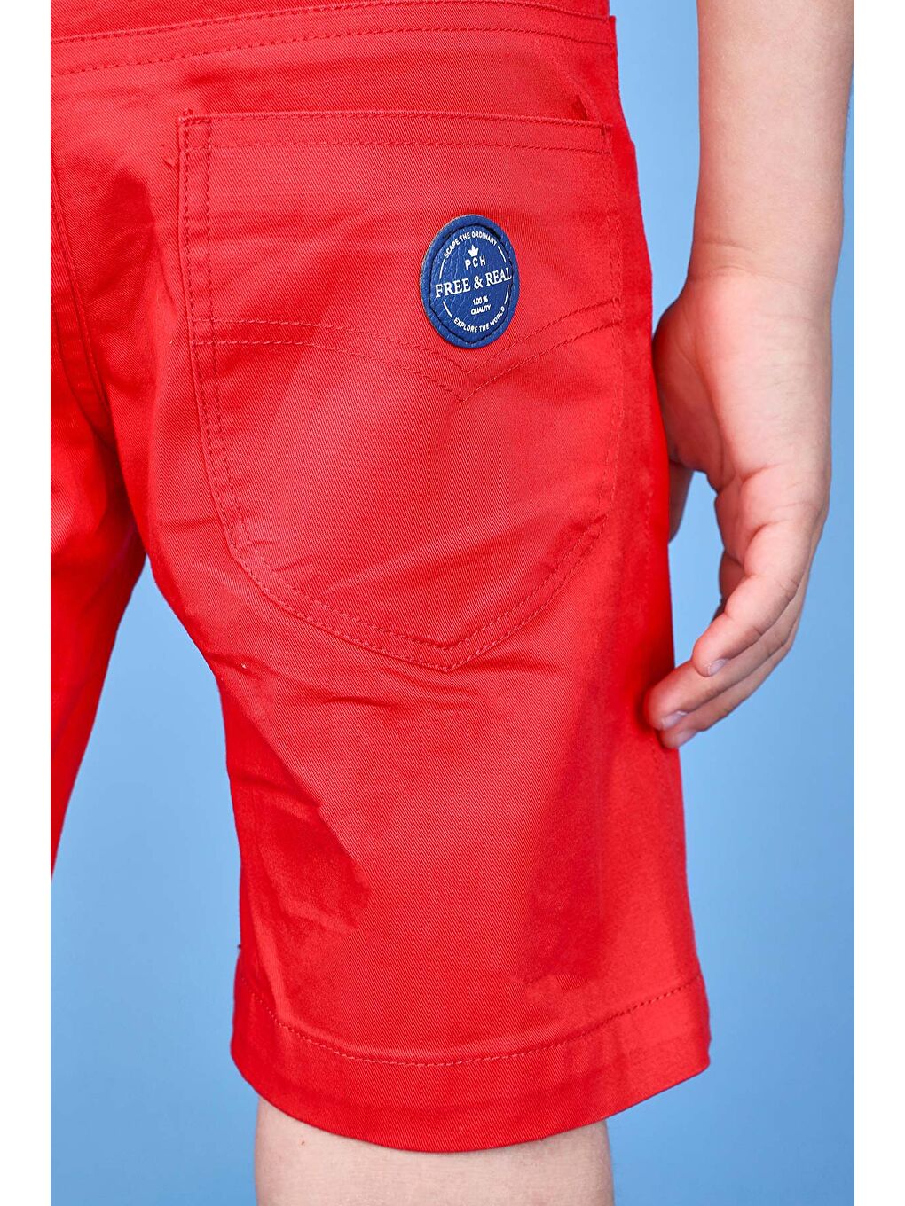 Kırmızı Erkek Çocuk Şort-1
