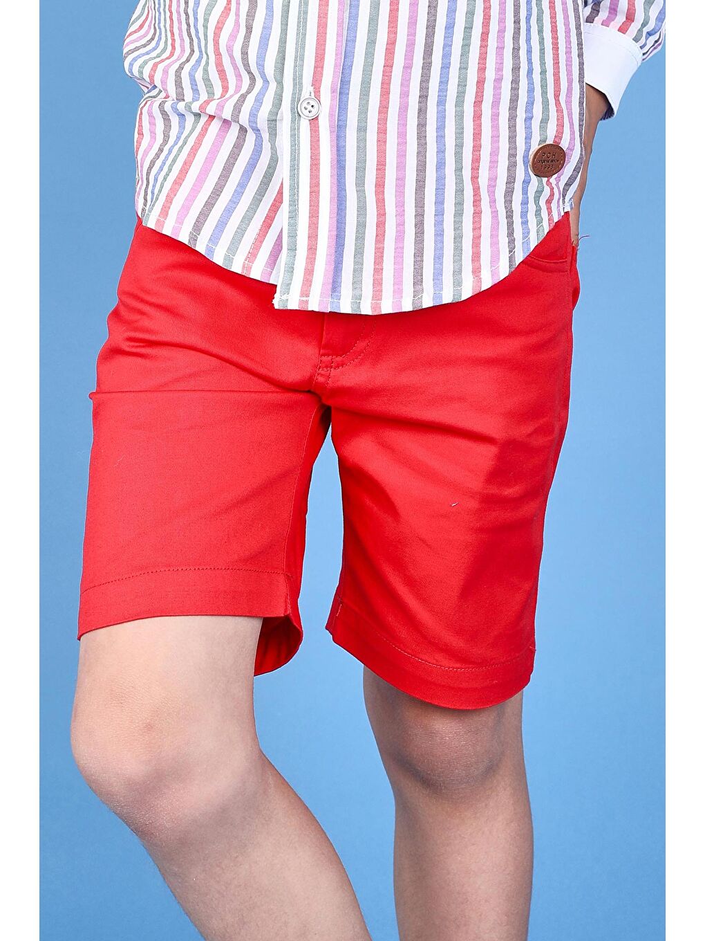 Kırmızı Erkek Çocuk Şort-2