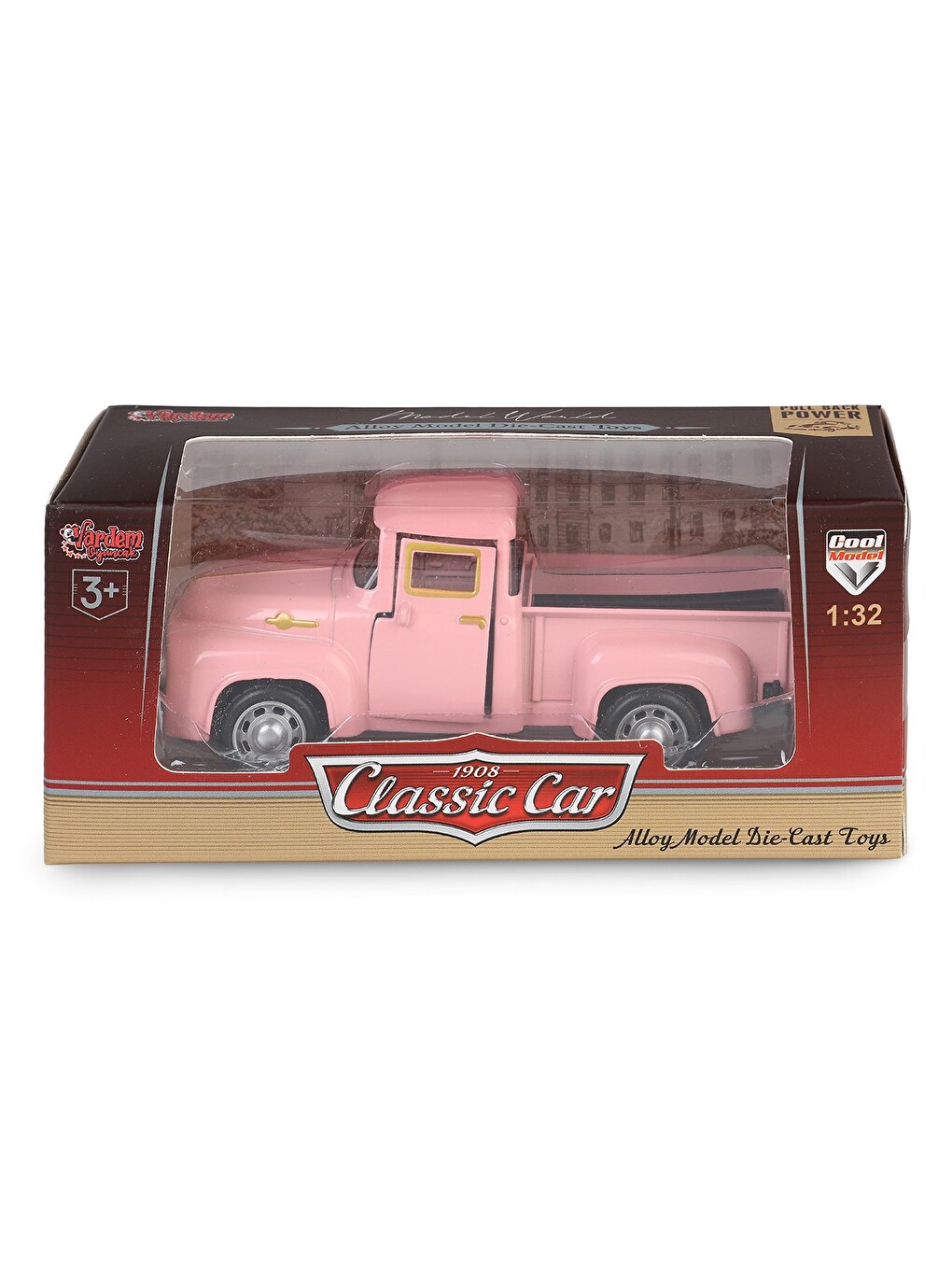 Kut. Cb 1:32 Klasık Araba - Pembe-2