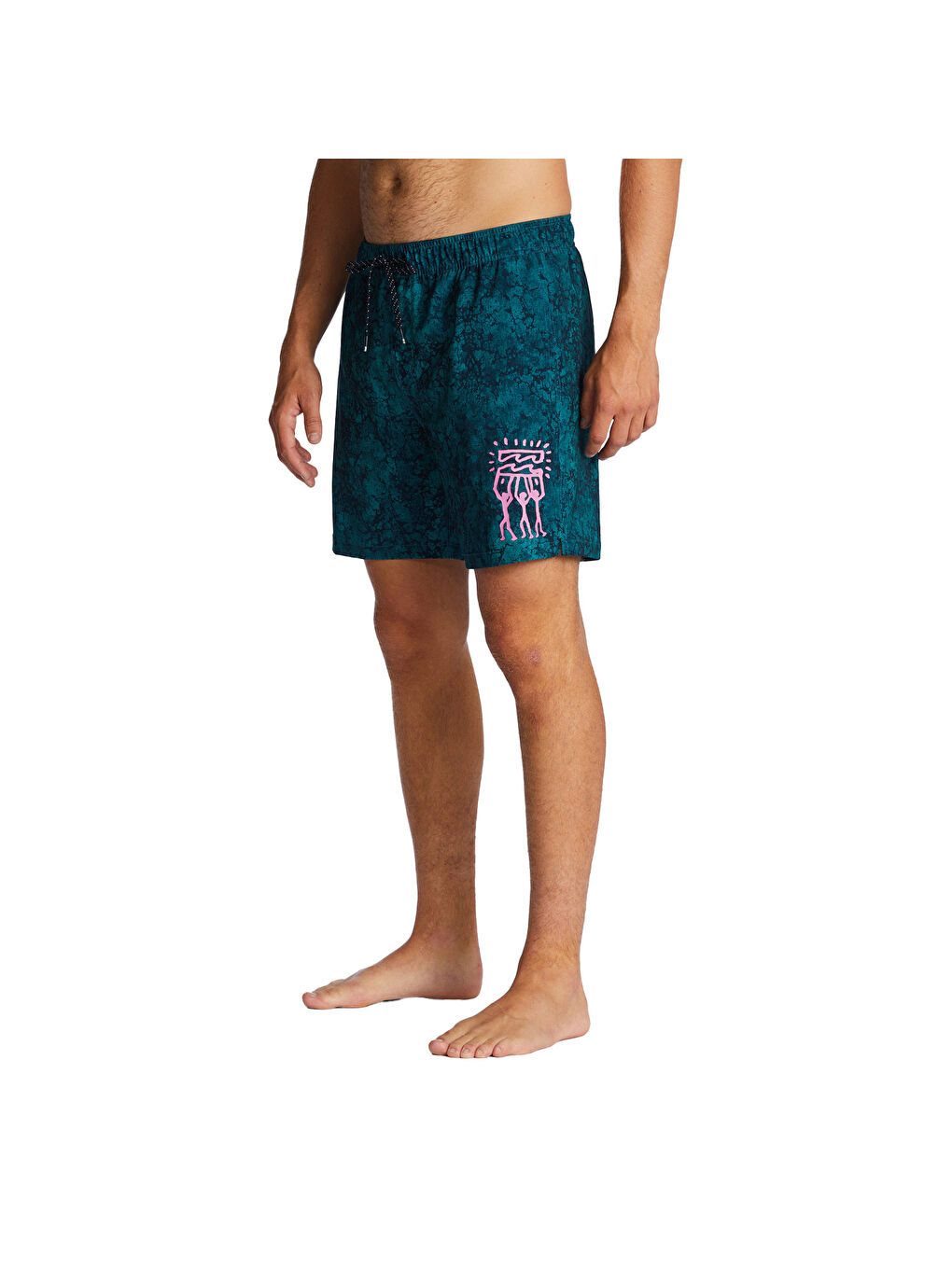 Karışık Riot Layback Erkek Mavi Volley Short-6