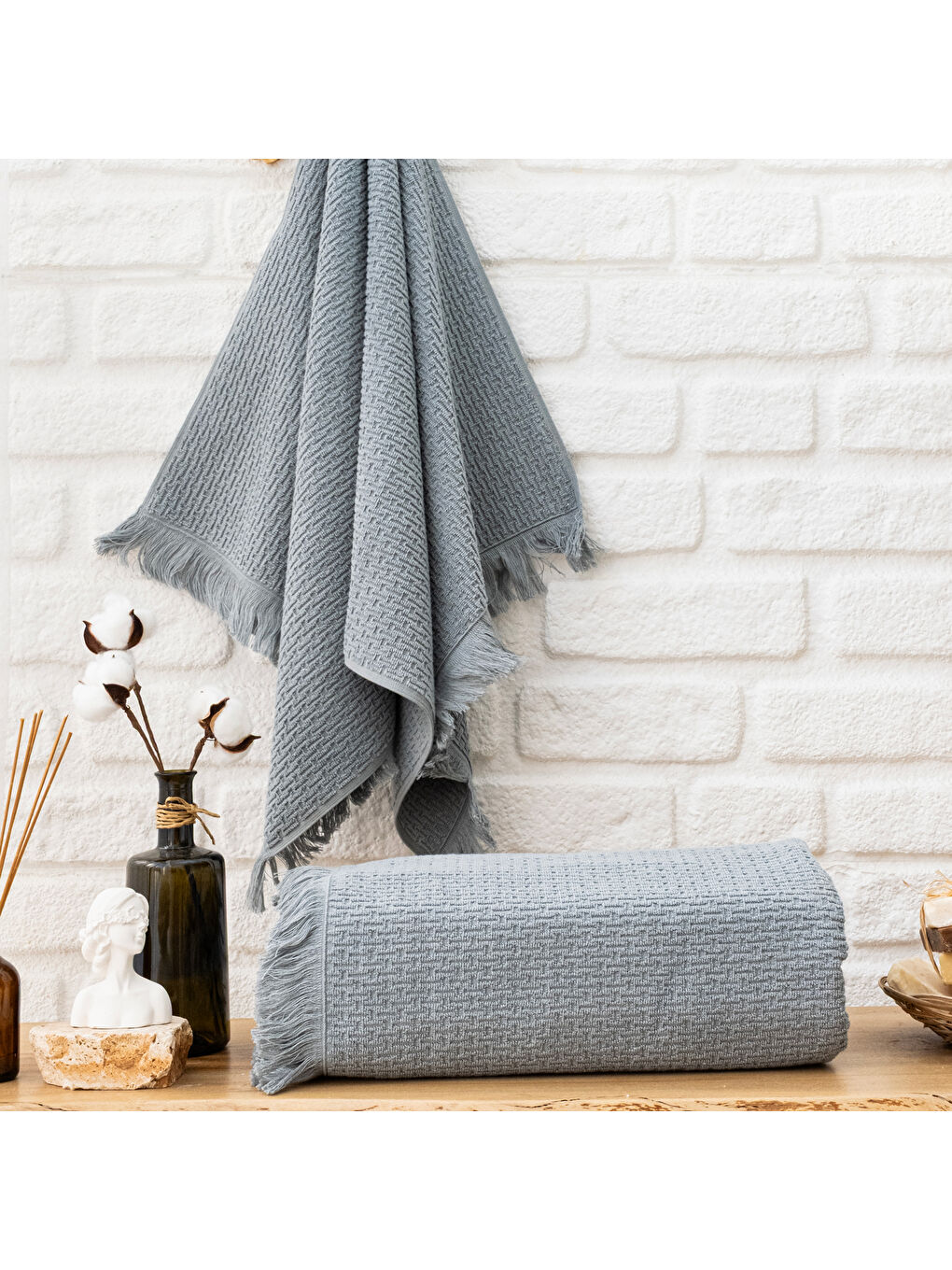 Home Polly Havlu 50x90 Cm-İndigo-1