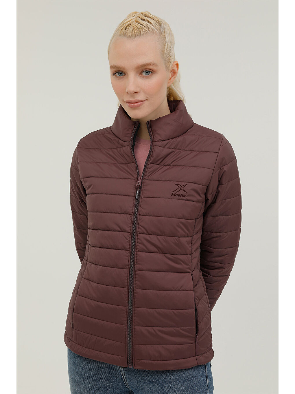 Kinetix Mor W-SN659 BASIC PADDED COAT K MURDUM Kadın Mont