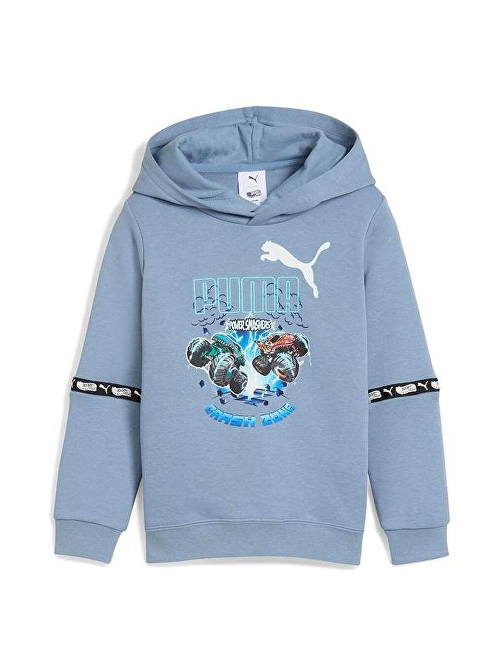 Hot Wheels Çocuk Mavi Kapüşonlu Sweatshirt-4