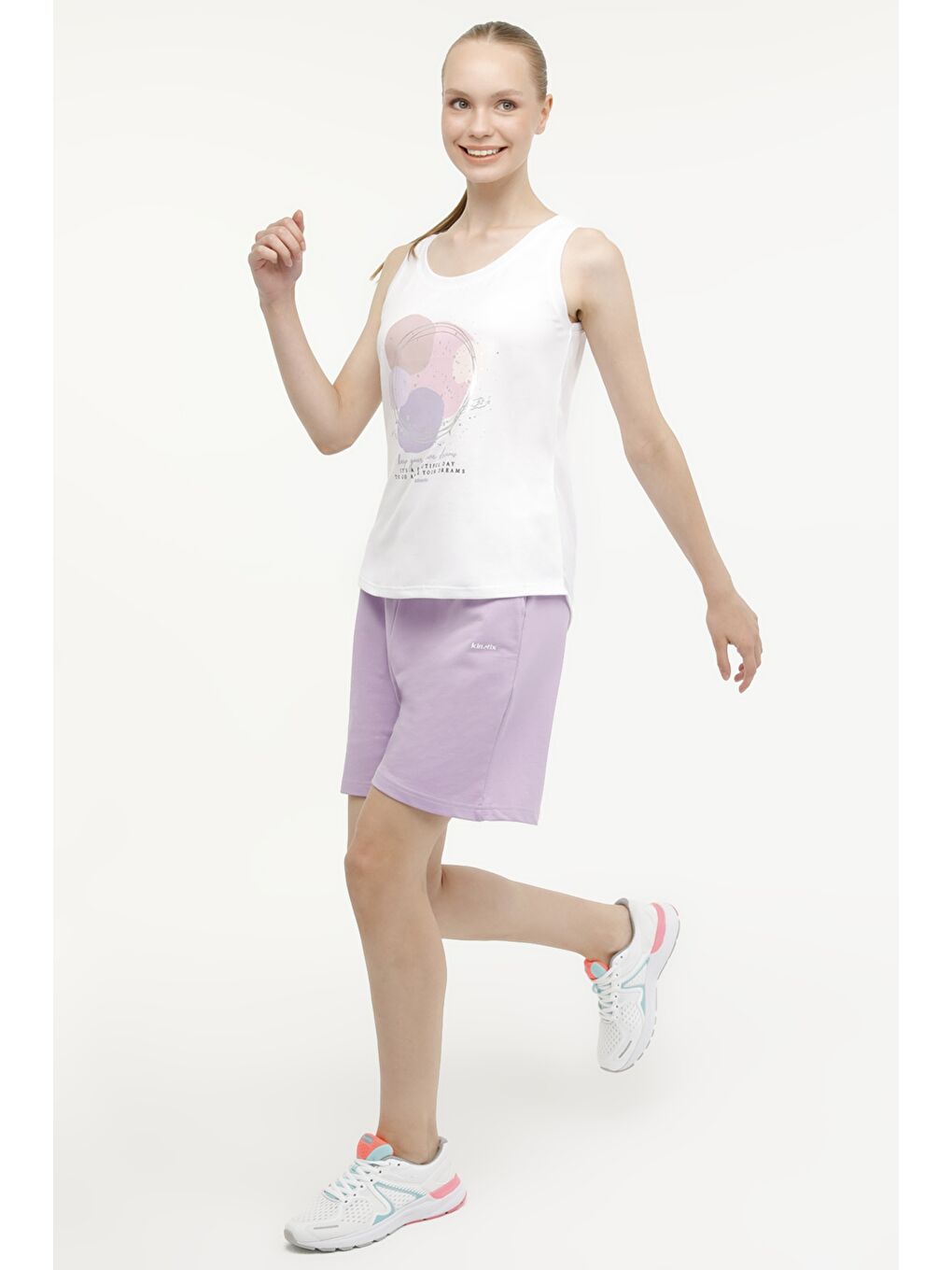 WL GABY-B 10T7118 3FX Beyaz Kadın Atlet-2