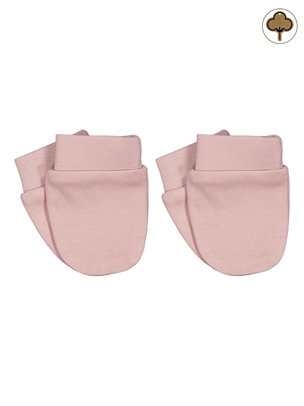 Baby Bebek Organik 2'li Eldiven 0+ Ay - Pembe Standart