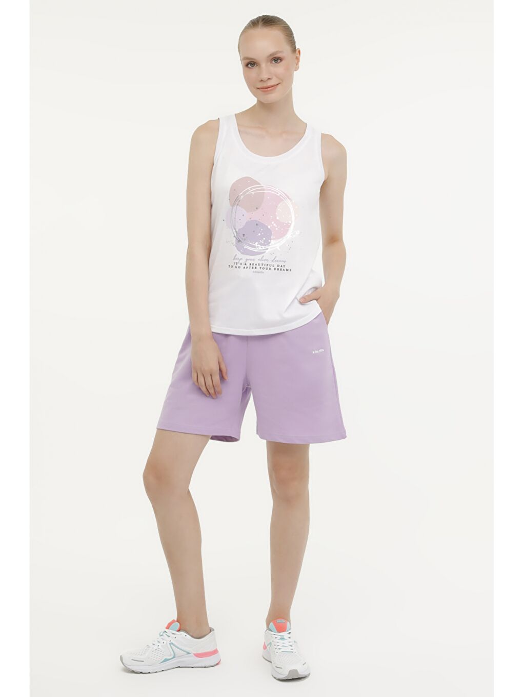 WL GABY-B 10T7118 3FX Beyaz Kadın Atlet-4