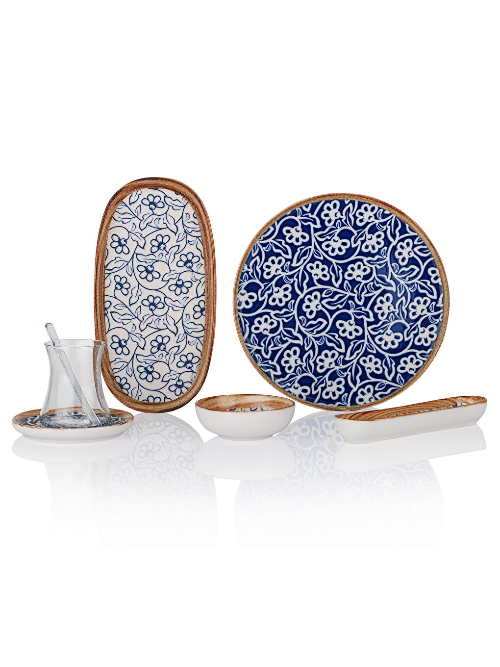 Beyaz Lora Kahvaltı Takımı 32 Parça-Asorti-1