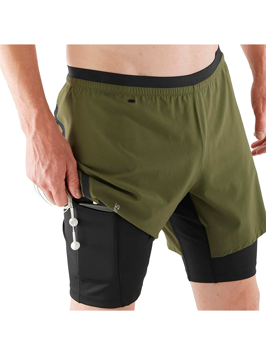 Haki CROSS TW SHORTS Erkek Spor Şort-3