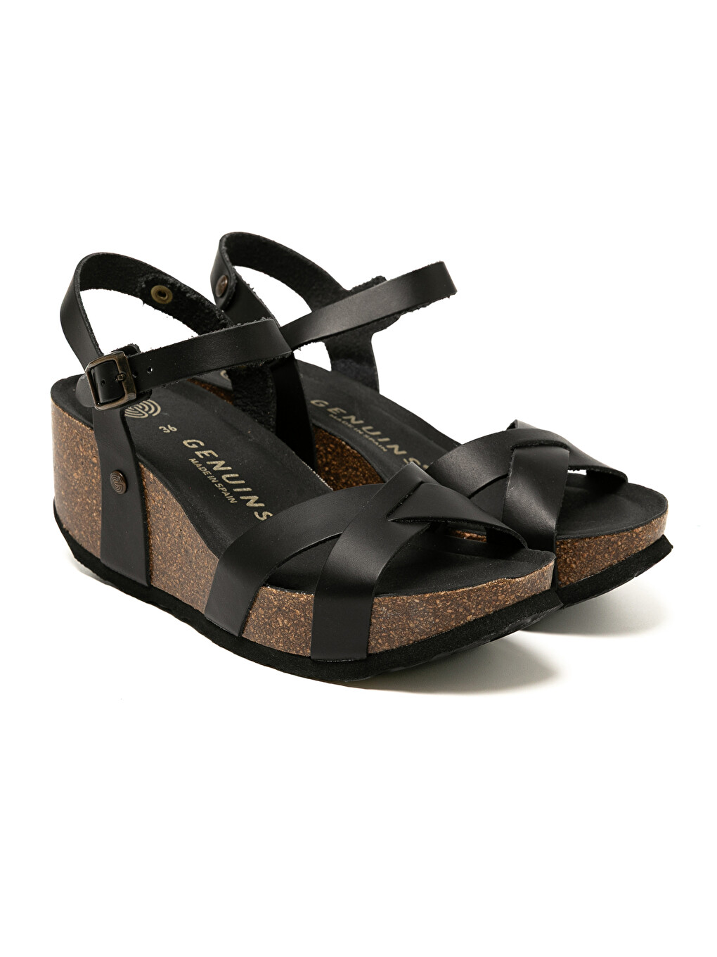 Siyah Kadın Terlik CANNES G105816 Leather Dress Black-2