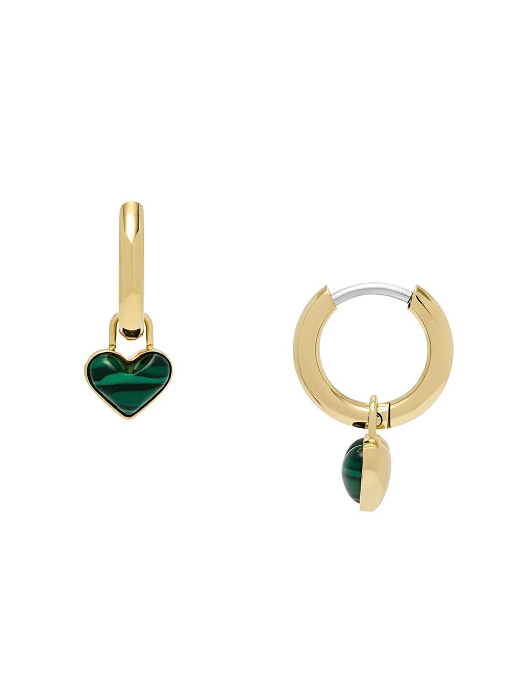 Sarı JF04859-710 Kalpli Kadın Küpe