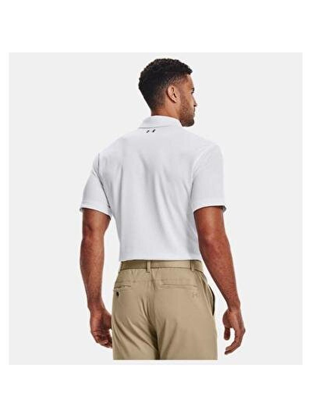 Tech Erkek Beyaz Polo Yaka Tişört-2