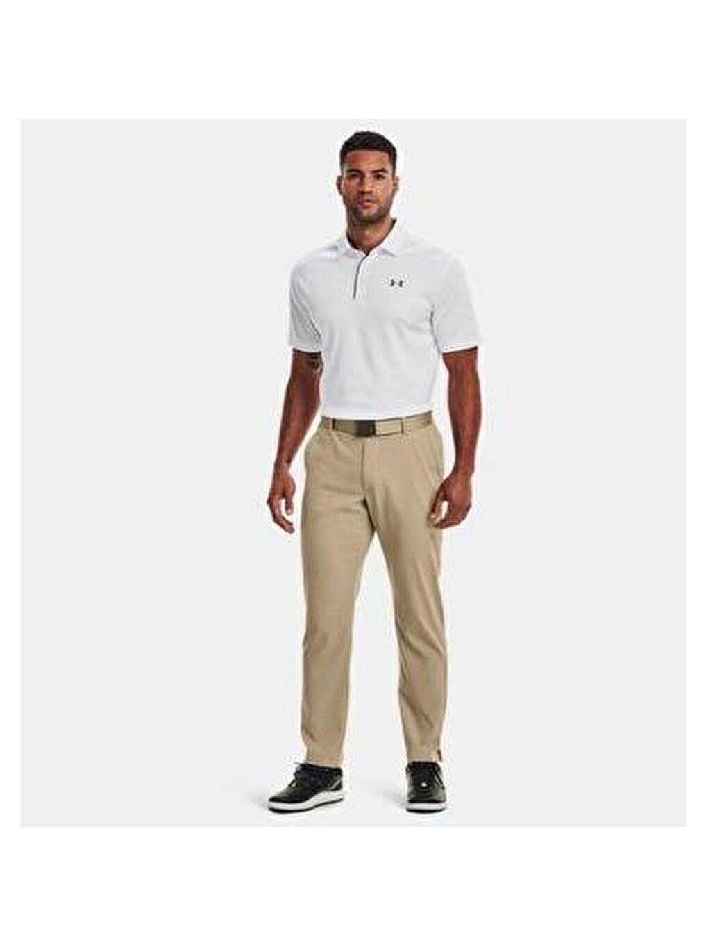 Tech Erkek Beyaz Polo Yaka Tişört-3