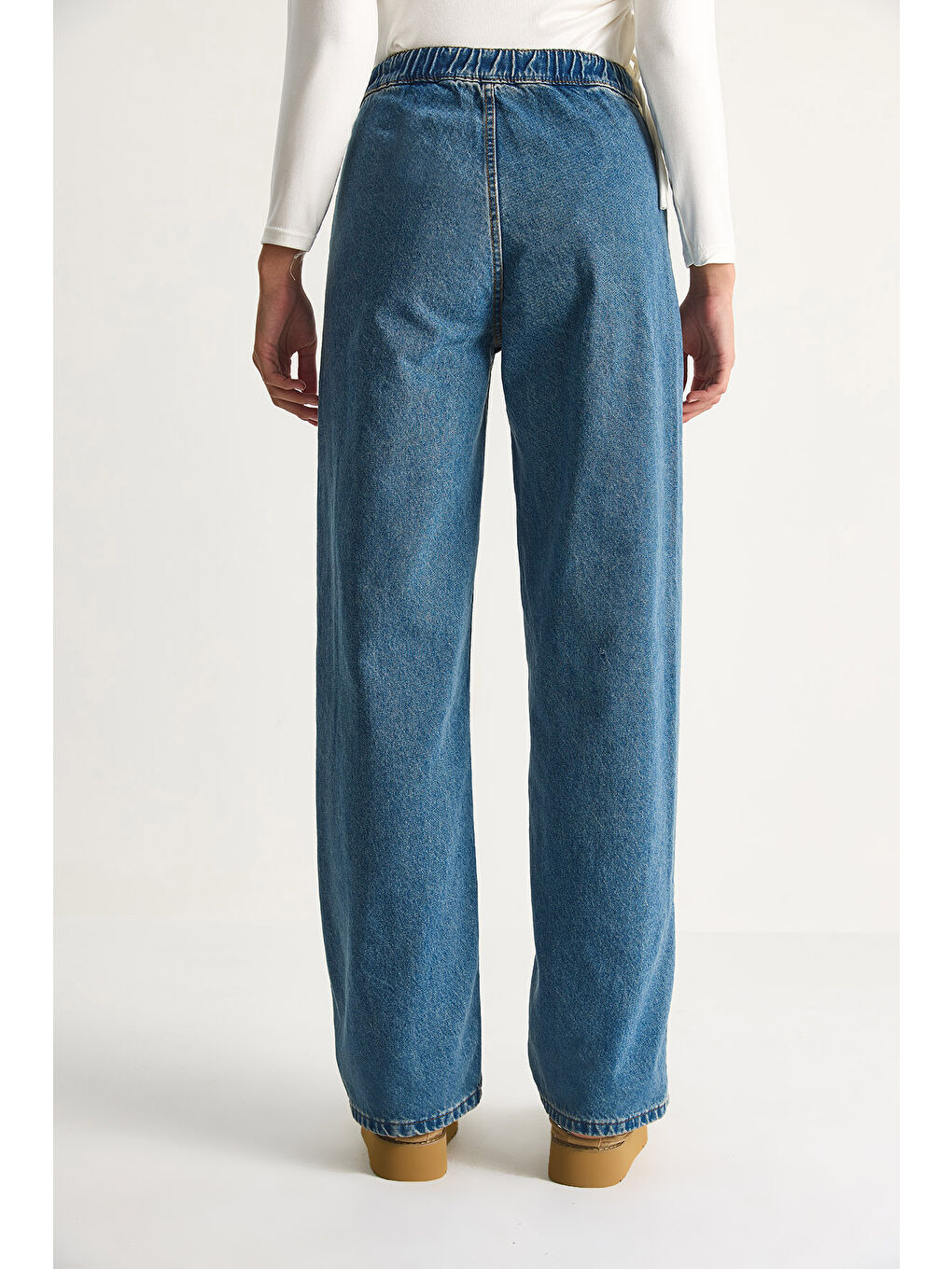 Mavi Kadın Belden İp Bağlamalı Denim Pantolon-6