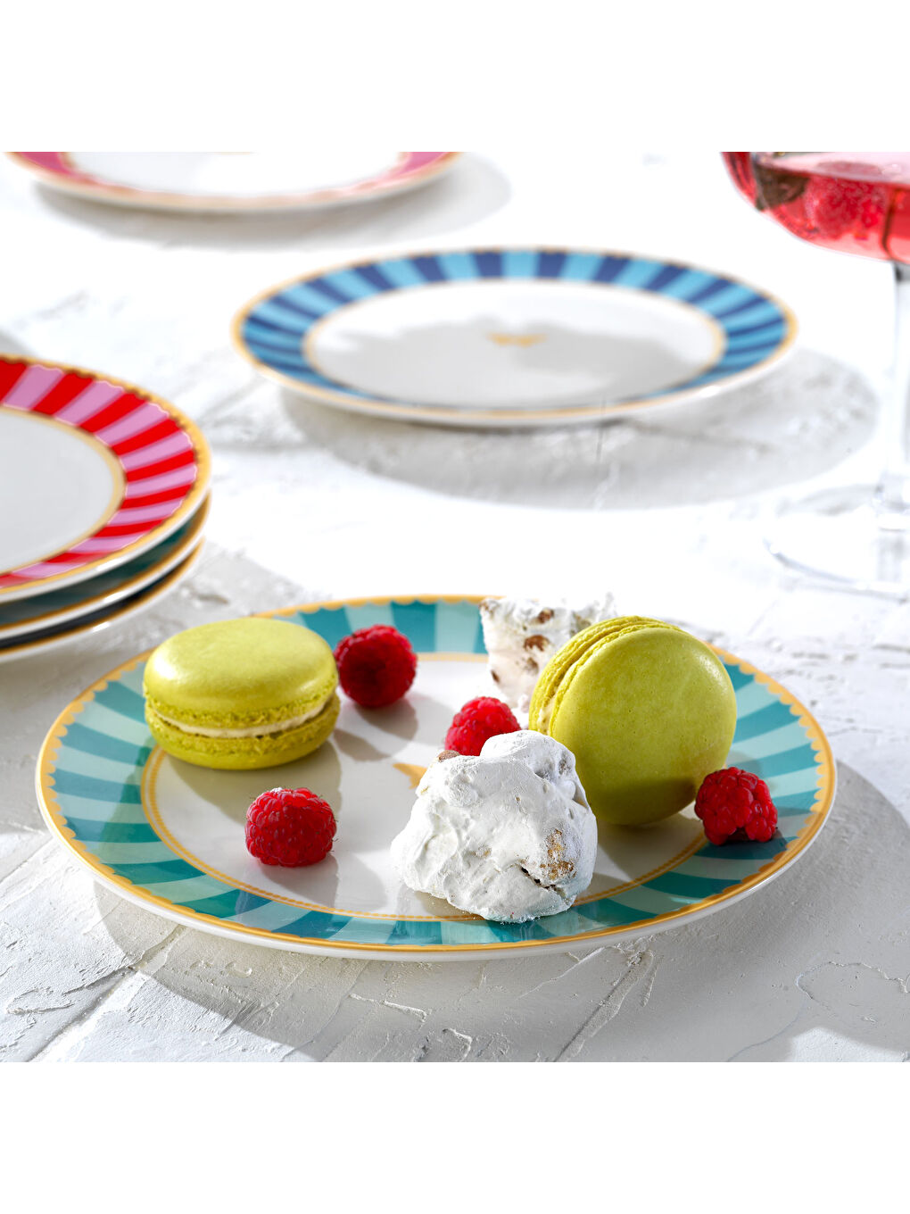 Beyaz Pırıl Pasta Seti 6 Parça-Asorti-2