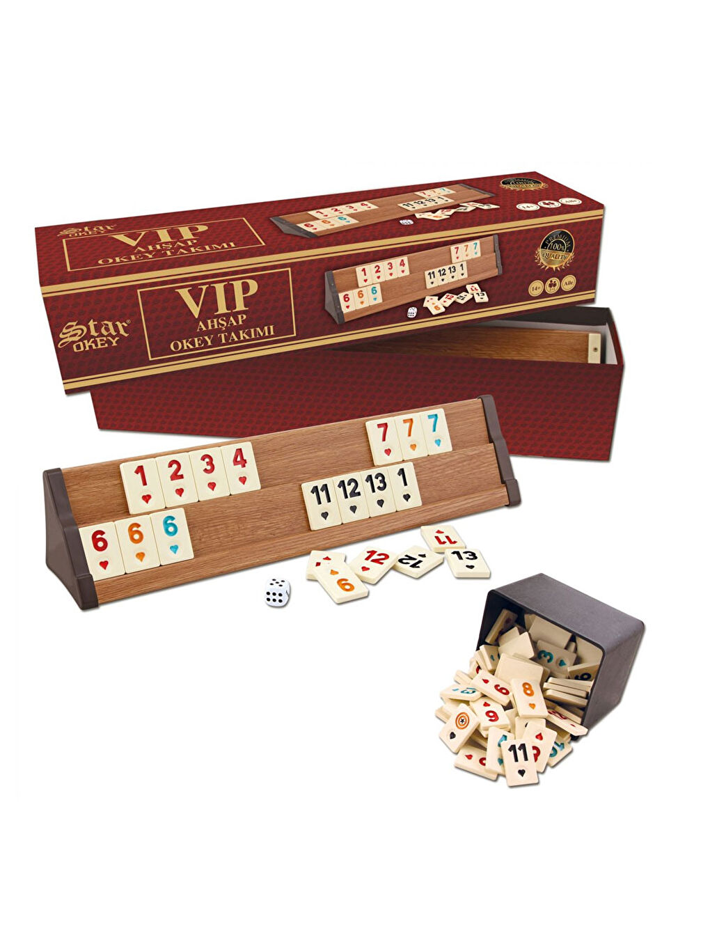 Star Vip Ahşap Okey Takımı 1010464