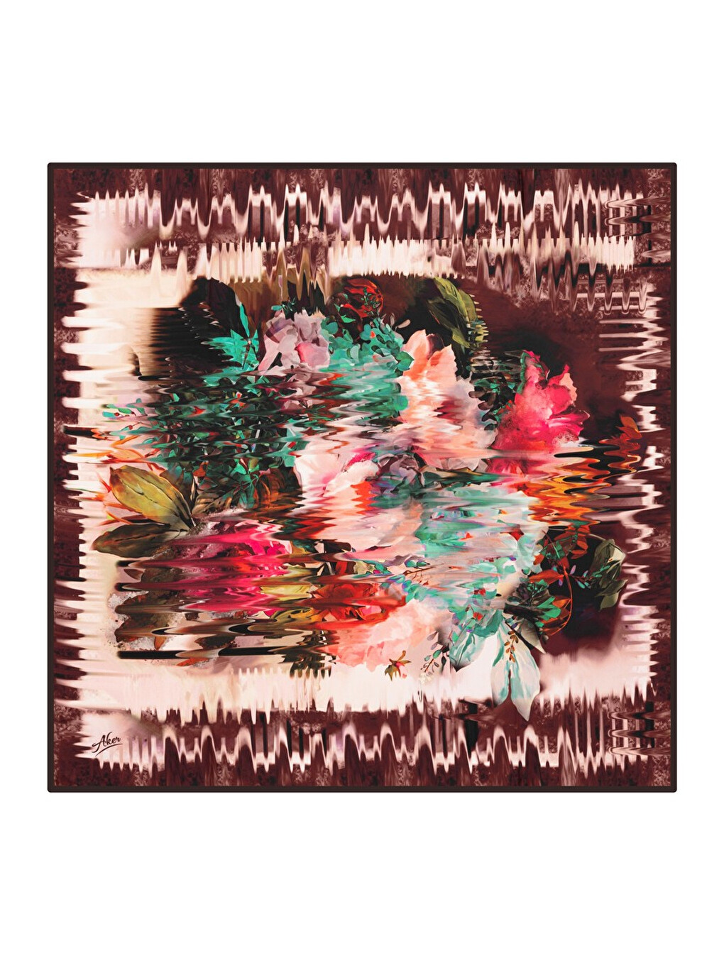 Açık Kahverengi 90X90 Polyester Twill Eşarp