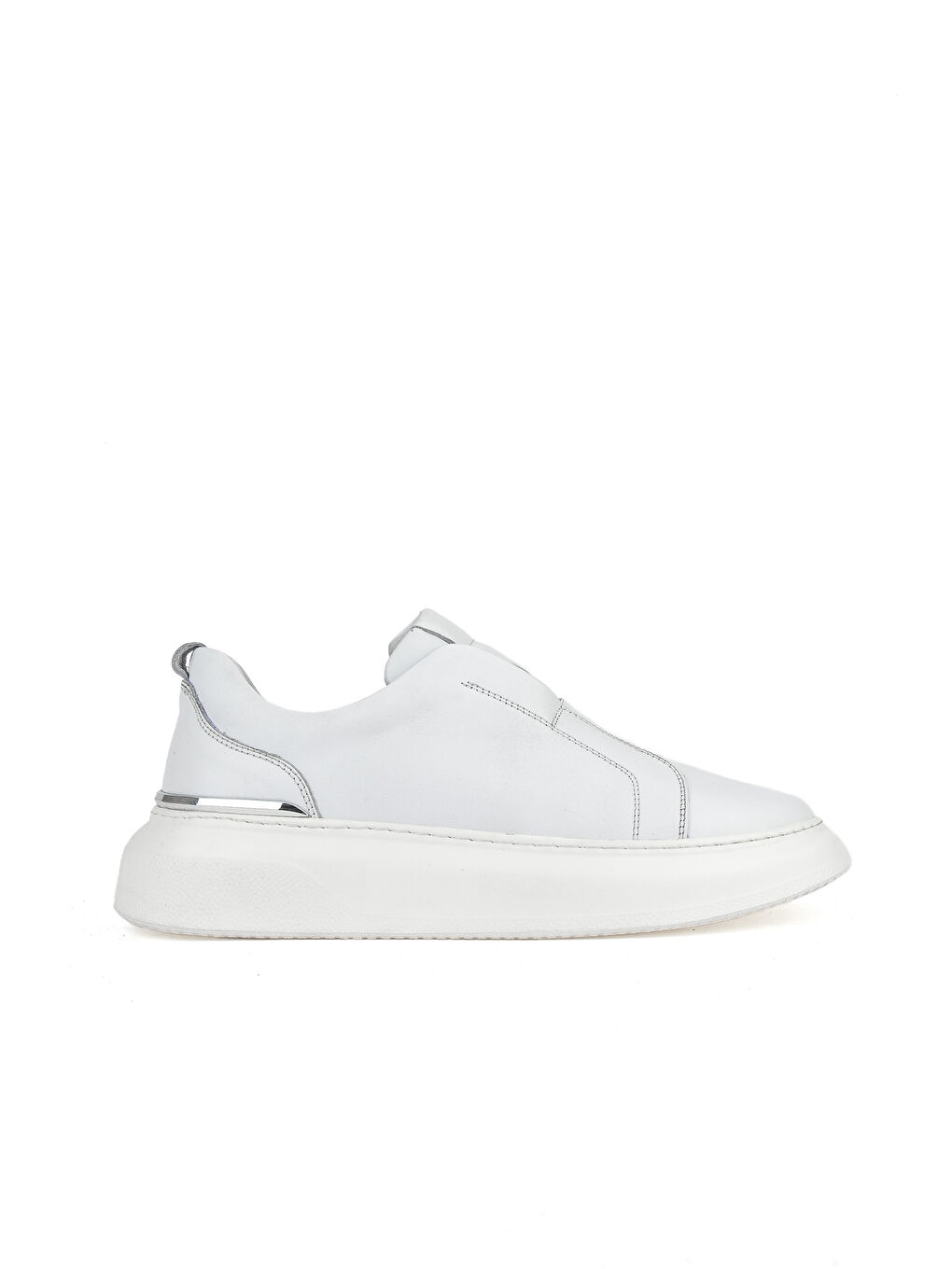Erkek Hakiki Deri Sneaker 151987Z026 Beyaz