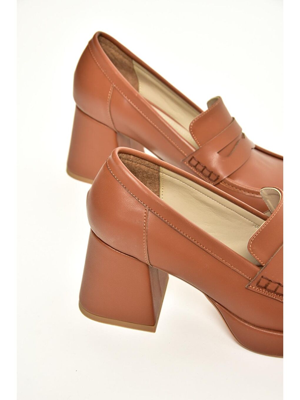 Kahverengi T5690137 Taba Kadın Topuklu Ayakkabı-3