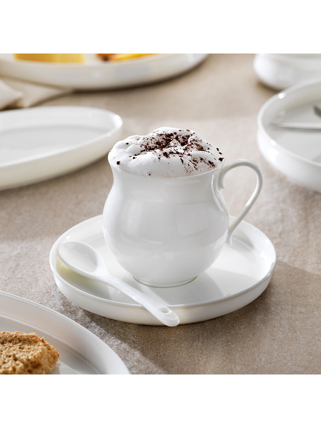 Superfine Bone Lumiere Kahvaltı Takımı 32 Parça-Beyaz-2