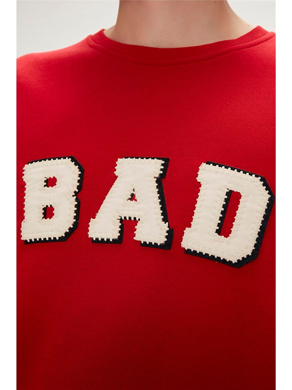 Bad Bear Kırmızı Felt Crewneck Crimson-Red Kırmızı  Erkek Sweatshirt - 4