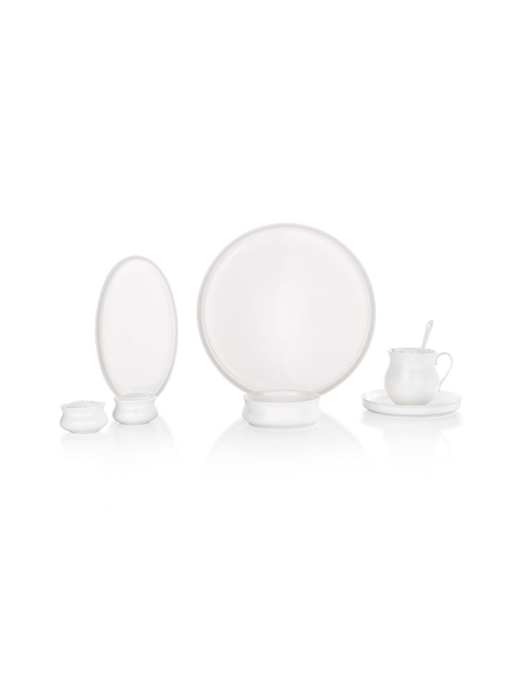 Superfine Bone Lumiere Kahvaltı Takımı 32 Parça-Beyaz-3