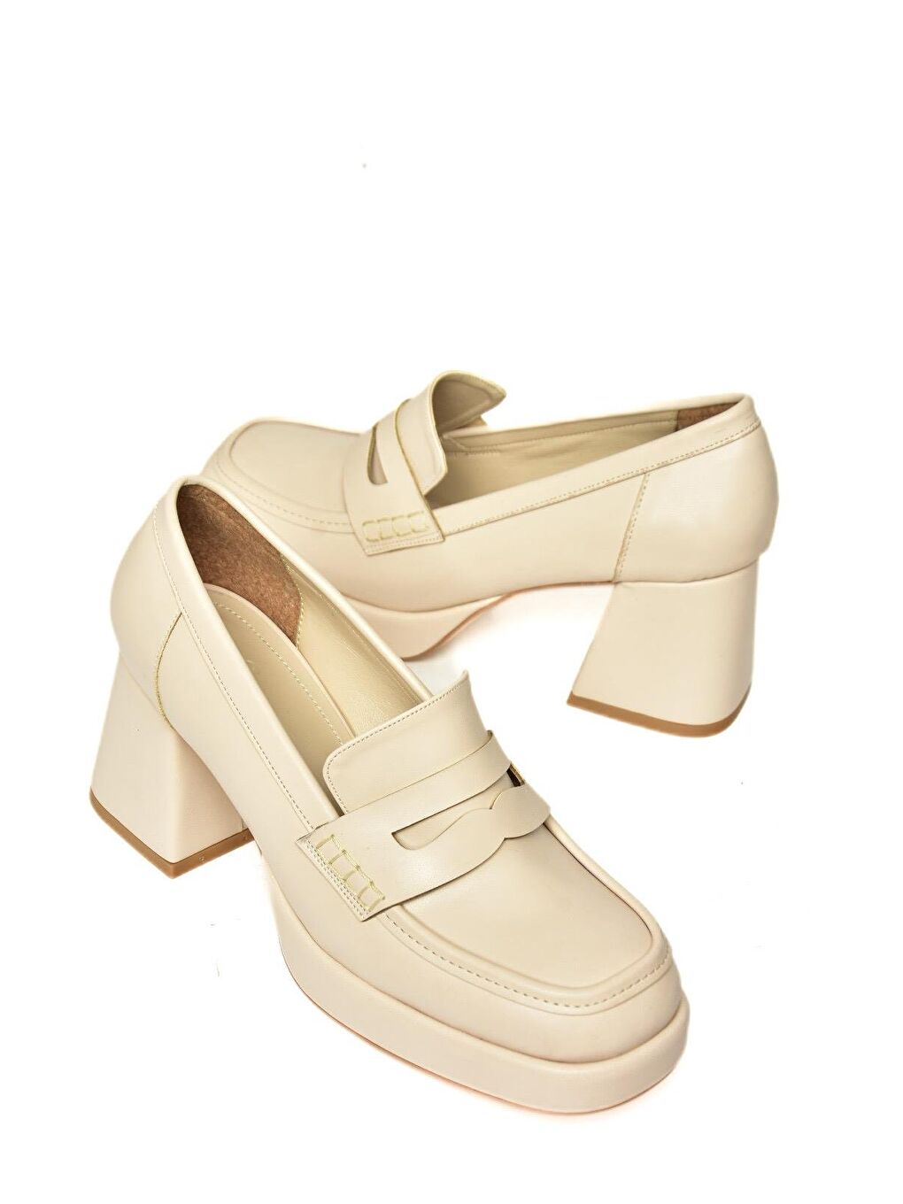 T5690137 Bej Kadın Topuklu Ayakkabı-3