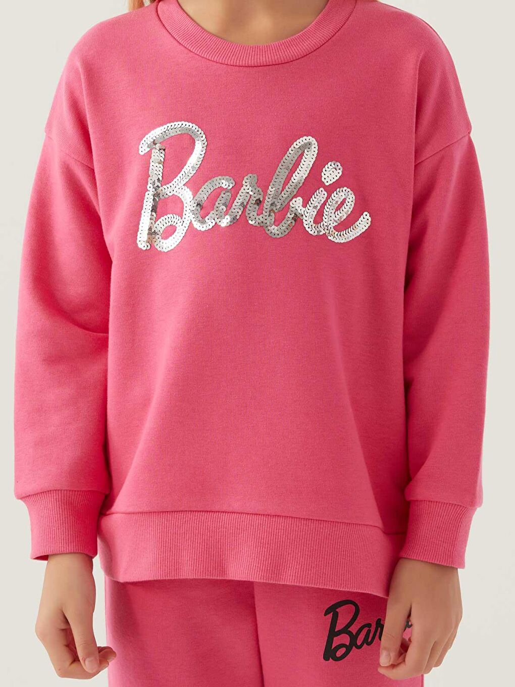 Civil Açık Fuşya Barbie Kız Çocuk Sweatshirt 3-7 Yaş Açık Fuşya - 1