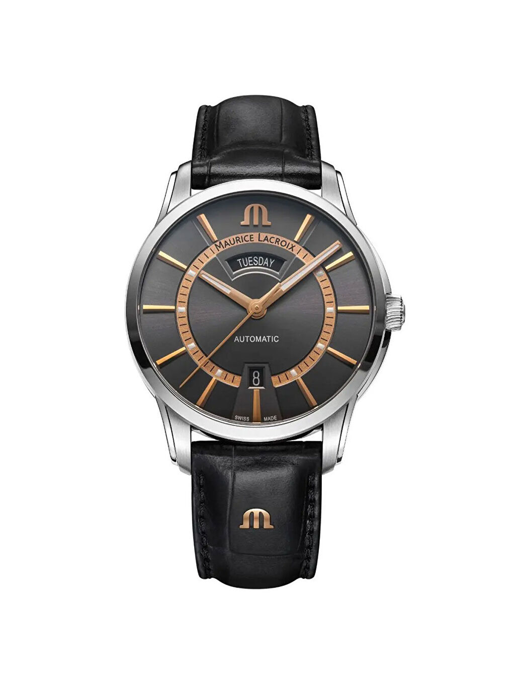 Siyah ML-PT6358SS001333-2 Erkek Kol Saati