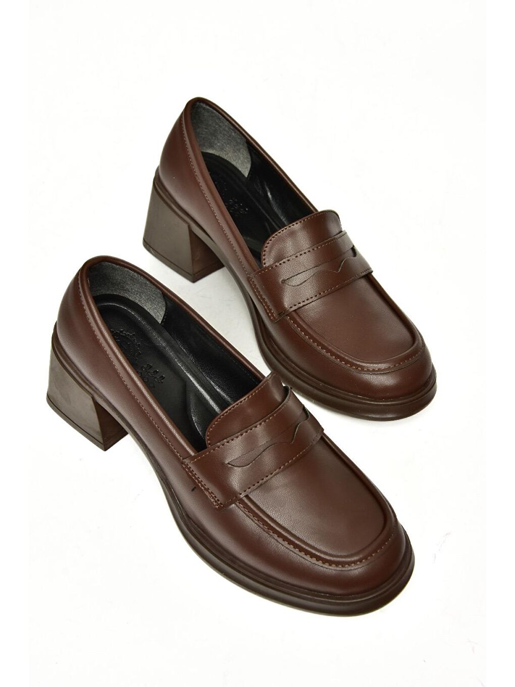 T8201453 Kahverengi Kadın Topuklu Ayakkabı-8